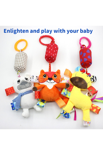 Choice New Baby Rattles Bell Toy Soft Stuffed Animal Rattle Hand Grip Toys Pendant  Stroller Crib Bed Te...