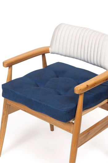 mc.pierobaby Perna pentru scaun Gradina & Balcon Perna Model Buton 50x50x8cm 4 Buc Albastru