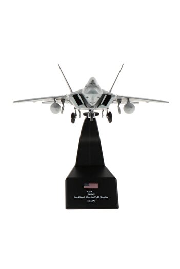 Choice 1/100th Die-Cast American F-22 Fighter Raptor Plane Aircraft Model Keepsake Raptor Aircraft Dieca...