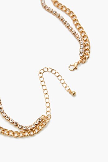 Forever 21 Sıralı Kalp Charm Kolye