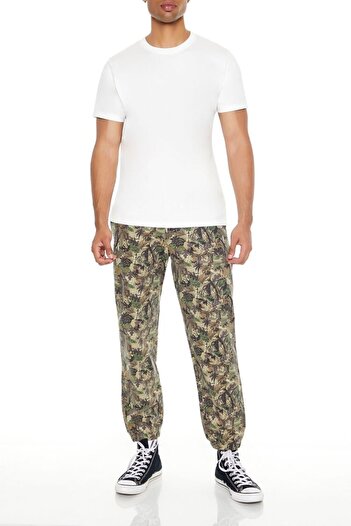 Forever 21 Kamuflaj Desenli Jogger Pantolon