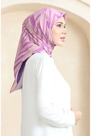 sefamerve Powder Pink Soft Cotton Scarf - 19092-21