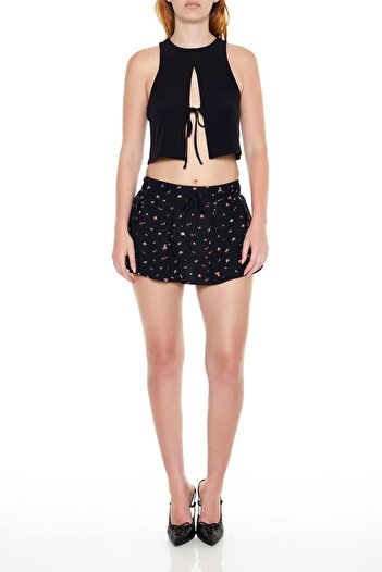 Forever 21 Çiçek Desenli Şort Etek