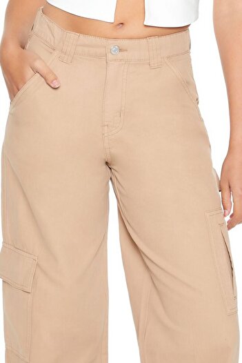 Forever 21 Twill Kargo Carpenter Pantolon