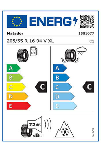 Matador 205/55R16 94V XL MP62 All Weather Evo Oto 4 Mevsim Lastiği