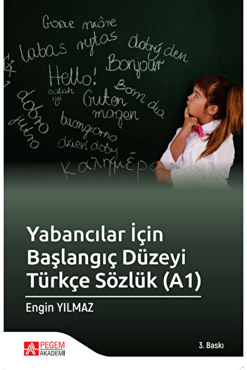 Pegem Akademi Yayıncılık Beginner Turkish Vocabulary for Foreigners (A1)