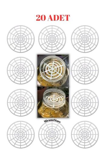 Viyalente Canister Pet Jar Separator 20 Pieces Pickled Olive Cheese Separator