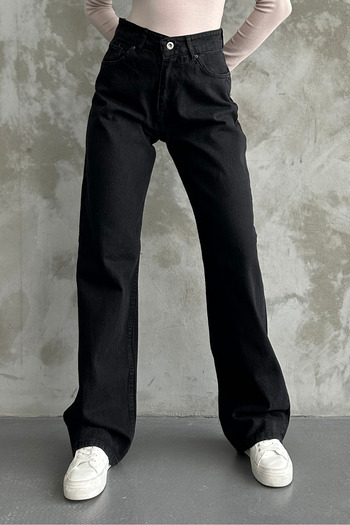 macharel jeans Blugi de damă cu talie înaltă Pantaloni Palazzo
