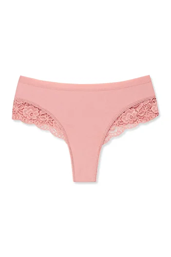 HNX Chiloți tanga de damă din dantelă cu talie elastică interlock
