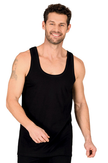 ÖZKAN underwear Özkan 11406 Men's 100% Cotton Ribbed Flexible Comfortable Thick Strap Knitted Undershirt