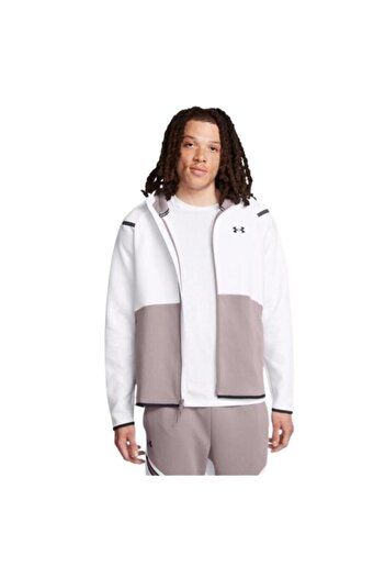 Under Armour Ua Unstoppable Flc Fz Hd Eu 1389352-015 Ανδρικό γκρι φούτερ