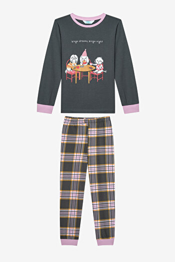 Penti Set mit 2 Bingo-Baumwollpyjamas für Mädchen – mehrfarbig
