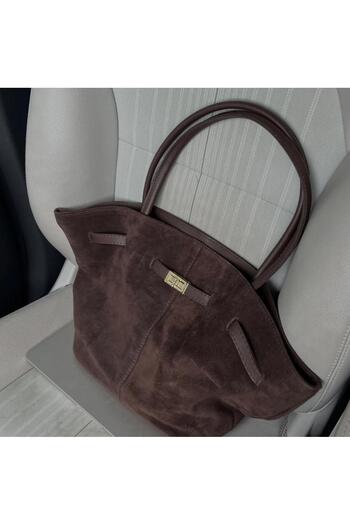 Çanta Trend New Season Suede - Nubuck Shoulder Bag