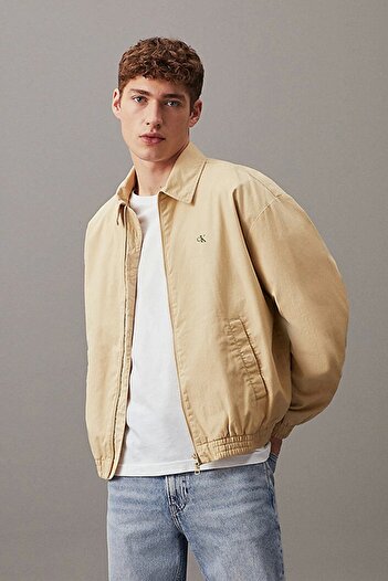 Calvin Klein Men's Casual Cotton Harrington Zipper Jacket