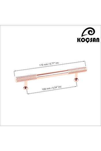 KOÇSAN Apex Rose 128 Mm Mâner Luxury Country Bucătărie Mobilier Dulap Sertar Mâner