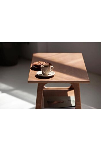 Woodesk Voile, Ahşap Orta Sehpa, Coffee Table, 50x35