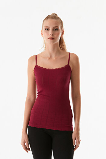 Fulla Moda Lace Strappy Undershirt