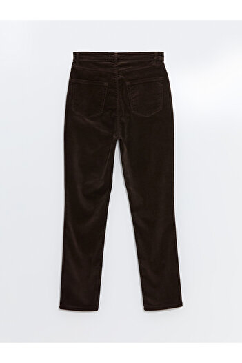 LC Waikiki Skinny Fit Velvet Γυναικείο Παντελόνι