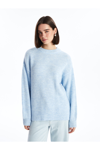 LC Waikiki Crew Neck Solid Long Sleeve Women's Knitwear Sweater - W4Ab00Z8