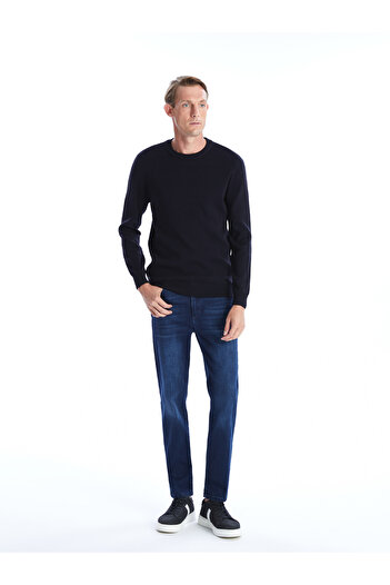 LC Waikiki Crew Neck Long Sleeve Men's Knitwear Sweater