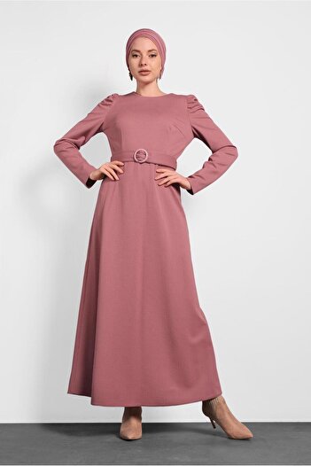 Alvina Belted Watermon Sleeve Dress 40363