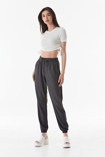 Fulla Moda Elastic Waist Jogger Pants