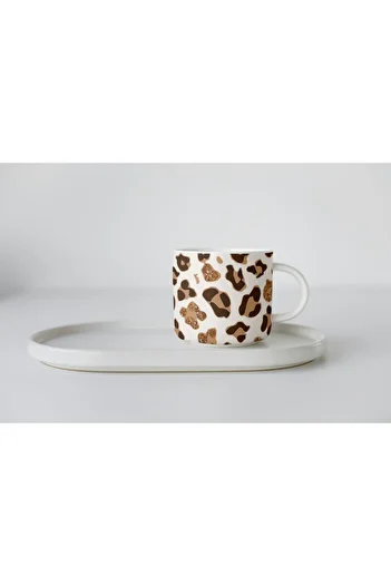 EYBaskı Tasarım Porcelain Leopard Print Nescafe Cup
