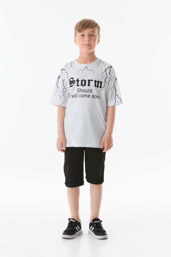 Fulla Moda Boy - Crew Neck and Printed T-Shirt