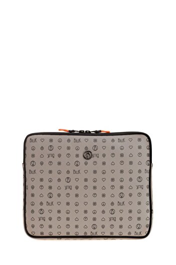 Bilik Deri Monogram Grey Unisex Laptop & Χαρτοφύλακας TABLET-MN 12"