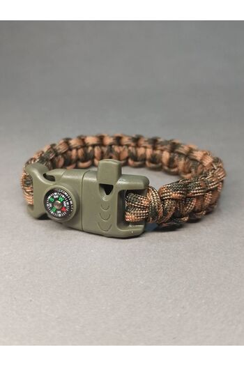 PARACORD Pusula düdük ve çakmaklı paraşüt ipi bileklik, BİLEK ÖLÇÜNÜZÜ MESAJ ATINIZ, paracord kamp bilekliği