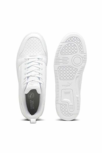 Puma Rebound v6 Low White Unisex Sneaker Sports Shoes