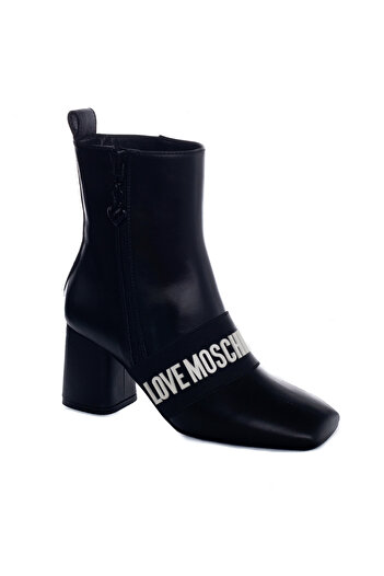 Love Moschino Dámské černé kozačky na podpatku