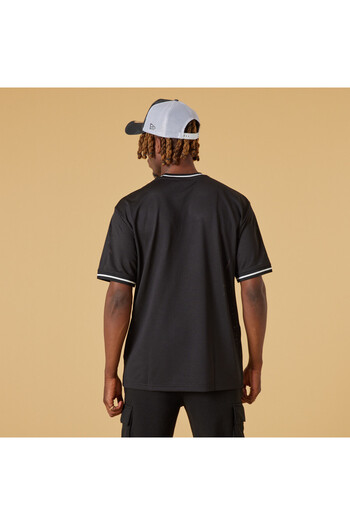 NEW ERA Nba Logo Mesh Team T-Shirt - Bronet Black