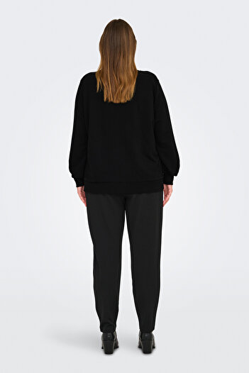 Only Carmakoma Carxmas Ls O-Neck Sweat Jrs - Pohodlný střih
