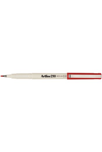 artline 210 Keçe Uçlu Kalem 0.6mm Medium Liner Kırmızı