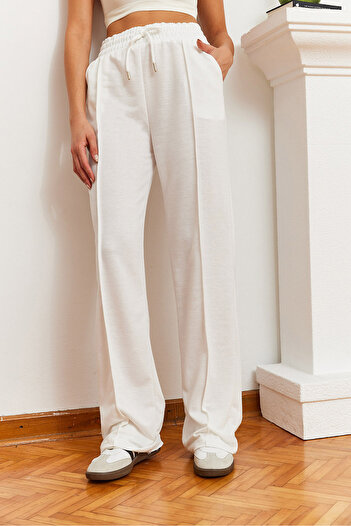 Bianco Lucci Women's Wide Leg Casual Sweatpants 2396 60751003