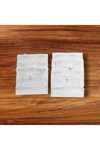 Panda Kiddo Boy's Wide Strap Ribbed Tank Top 6 Pack
