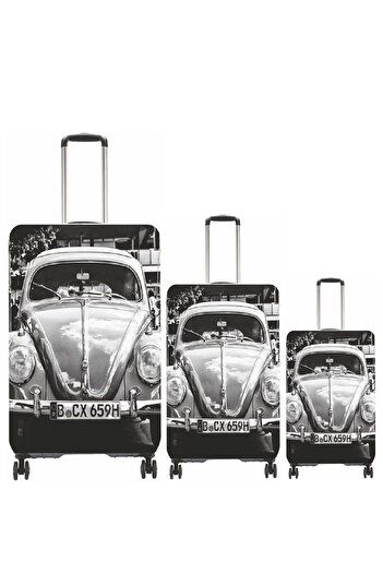 MY SARACİYE (My # 69 Gray Vosvos) Case Set for Suitcases (Cabin, Medium and Large)