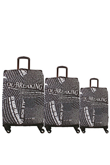 MY SARACİYE (My # 04 Newspaper) Set of Covers for Suitcases (Cabin, Medium and Large)