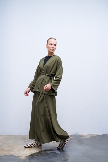 QANU Green Maria Skirt