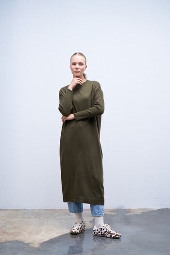 QANU Basic Knitwear Khaki