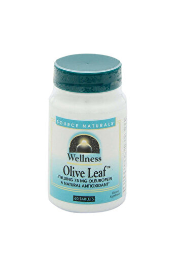 source naturals Wellness Olive Leaf, 75 mg, 60 Tablets