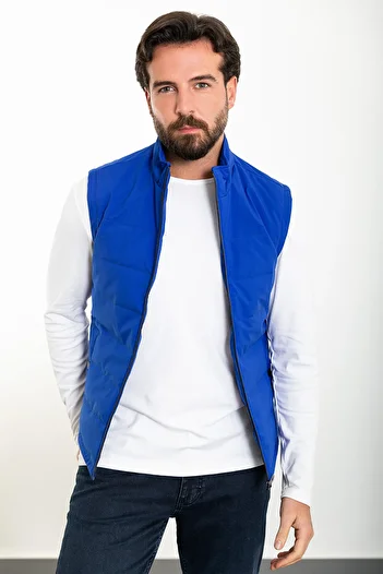 Mcr Прямий Slim Fit з коміром-стійкою Чоловічий надувний жилет Saks - 40939.23K