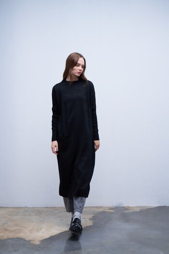 QANU Black Basic Knitwear