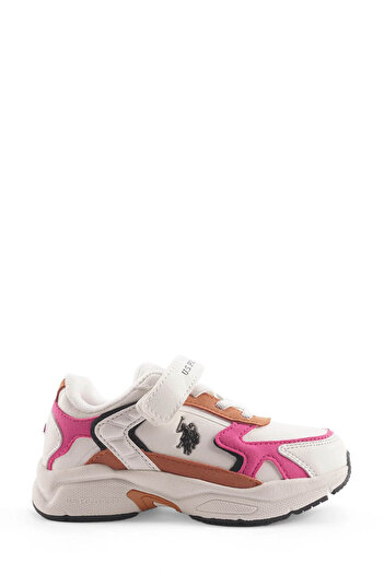 U.S. Polo Assn. KRENAS 4PR Pantofi sport albi pentru fete
