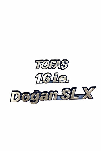 MEF Set de litere Fiat Tofaş Doğan Slx 1.6İE Set de litere pentru portbagajul jaluzelelor