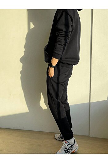 Mythologie Sunshine 1988 Sweatshirt Sweatpants Jogger - Black Printed Tracksuit Set Hooded