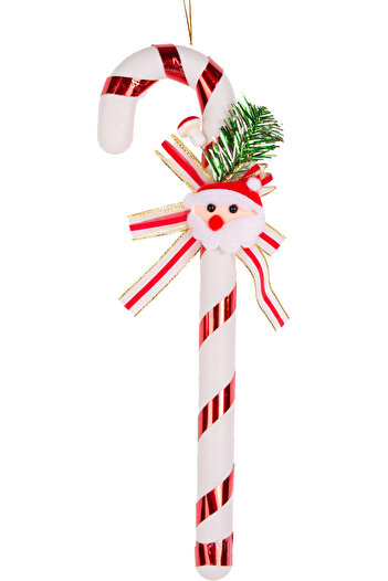 Herdekora Christmas Ornament New Year Decorated Santa Claus Figured Red-White 8X29 Cm.