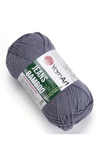 Yarnart Yarn Art Jeans Bamboo Hand Knitting Yarn, Gray-128