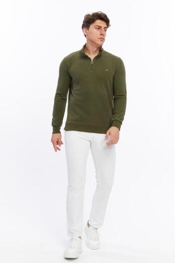 Rey Polo Judge Collar Zippered Thessaloniki Sweater
